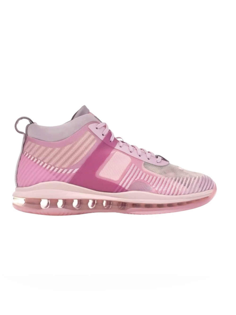 Nike LeBron Icon Sneakers Mens Size 11 John Elliott Tulip Pink Transparent Shoes